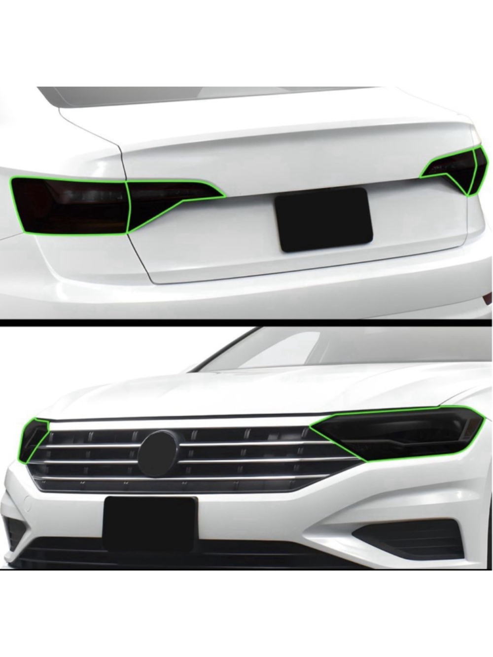 BOGAR TECH DESIGNS Full Headlight Taillight Tint PPF Kit 2019-2024 VW Jetta